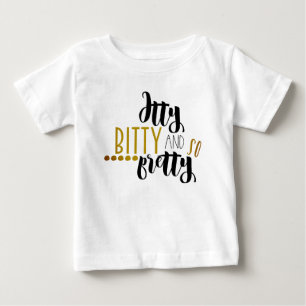 Itty Bitty und Oh, so Hübsches modernes Baby Mädch T-shirt