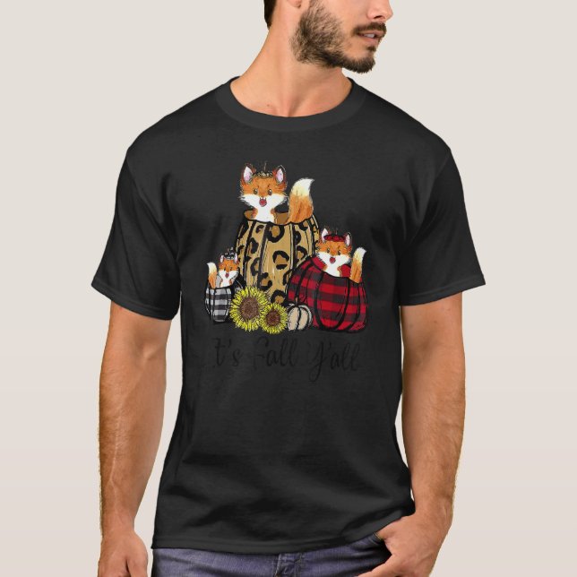 Itu2019s Fall Yu2019Alle Waldnechte Sonnenblumenme T-Shirt (Vorderseite)
