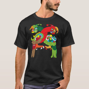 Itzamnaaj verschmolzen mit Bird Deity Mayan Aztec T-Shirt