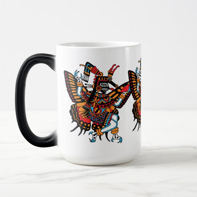 Itzpapalotl - Obsidian Butterfly Goddess of Stars Verwandlungstasse (Links)