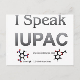 IUPAC Internationale Gewerkschaft Reine und angewa Postkarte