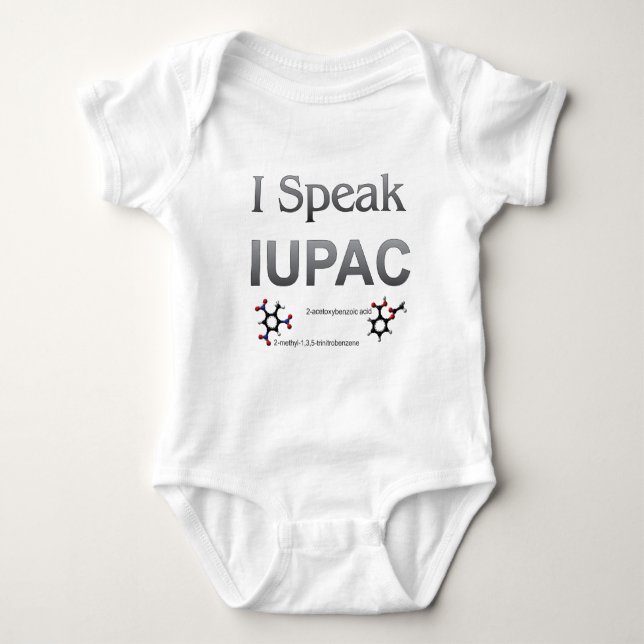 IUPAC internationale Gewerkschafts-reine u. Baby Strampler (Vorderseite)