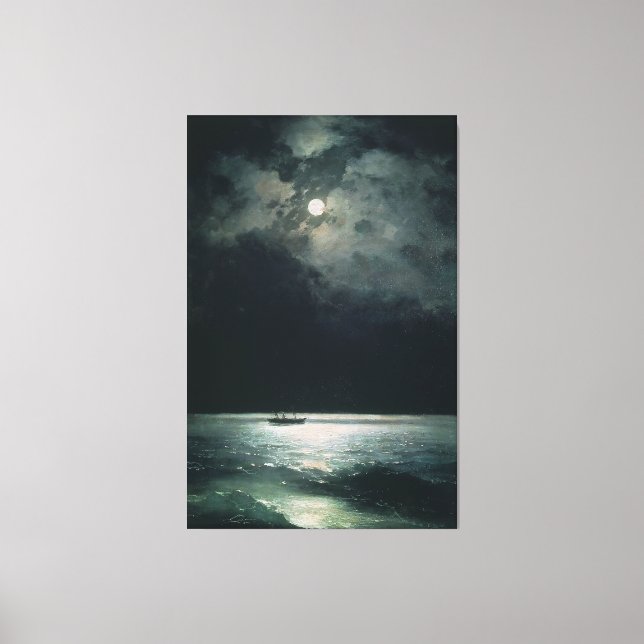Ivan Aivazovsky Black Sea - Nacht Leinwanddruck (Vorderseite)