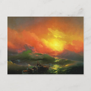 Ivan Aivazovsky - Die neunte Welle Postkarte