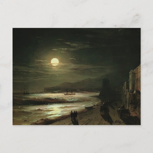 Ivan Aivazovsky - Mondnacht Postkarte (Vorderseite)