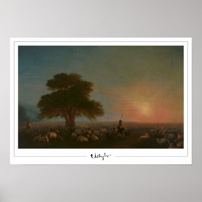 Ivan Aivazovsky Zedign Affiche d'art #370 (Devant)