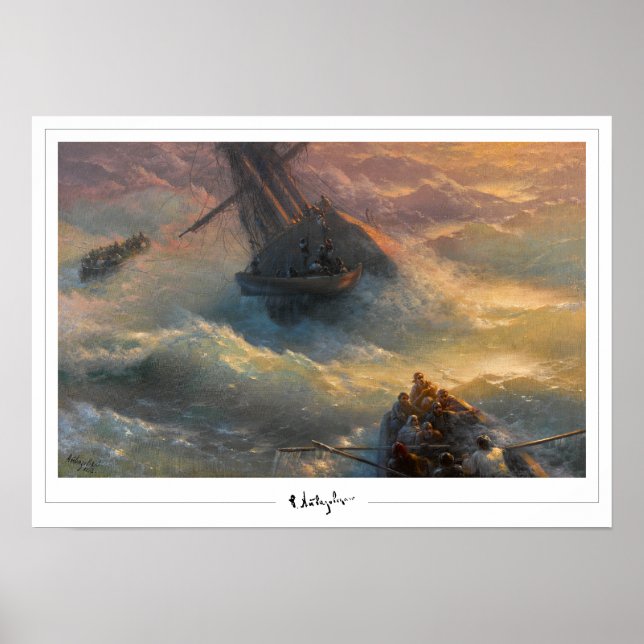 Ivan Aivazovsky Zedign Affiche d'art #481 (Devant)