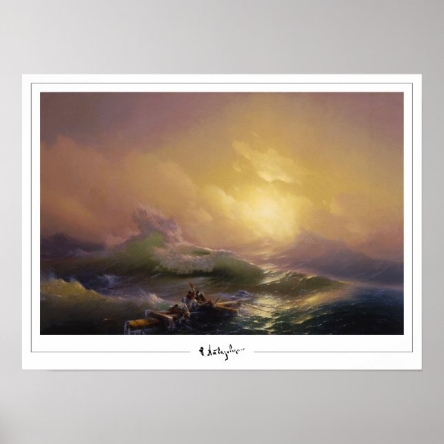 Ivan Aivazovsky Zedign Affiche d'art #5 (Devant)