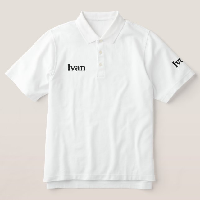 Ivan bestickte Männer Name, (Design Vorderseite)