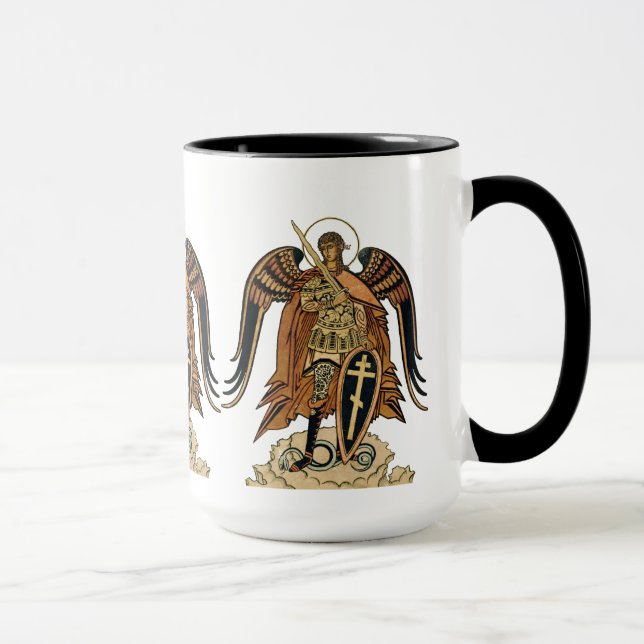 Ivan Bilibin Archangel Michael CC0607 Tasse (Rechts)