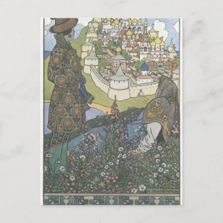 Ivan Bilibin: Illustration der Geschichte Postkarte