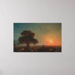 Ivan Konstantinovich Aivazovsky - Hirten mit Leinwanddruck