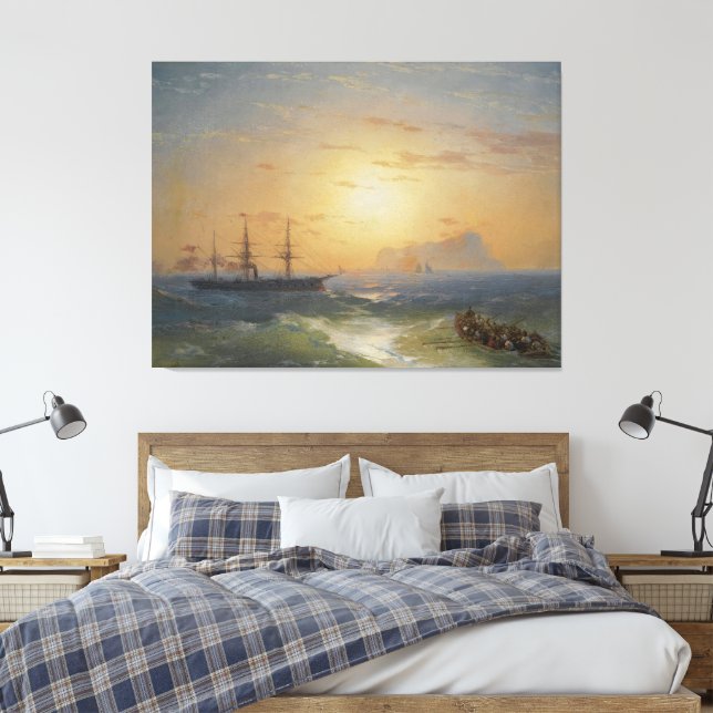 Ivan Konstantinovich Aivazovsky - Shipping Leinwanddruck (Insitu (Schlafzimmer))