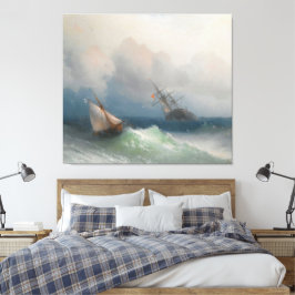 Ivan Konstantinovich Aivazovsky - Two Ships At Sea Leinwanddruck