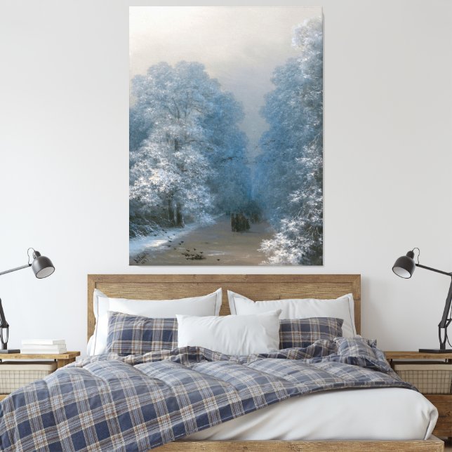 Ivan Konstantinovich Aivazovsky - Winter Landscape Leinwanddruck (Insitu (Schlafzimmer))