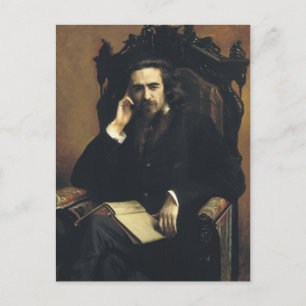 Ivan Kramskoy - Portrait von Wladimir Solovjow Postkarte