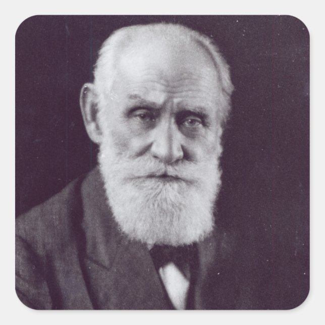 Ivan Petrovich Pavlov Quadratischer Aufkleber (Vorderseite)