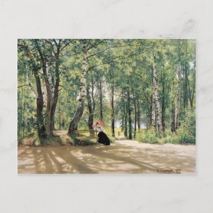 Ivan Shishkin - In der Sommer-Hütte Postkarte