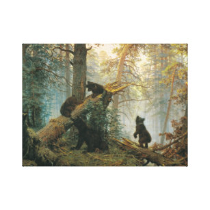 Ivan Shishkin - Morgen in einem Kiefernwald (1889) Leinwanddruck