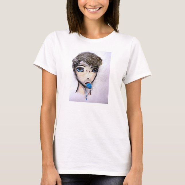 Ivan und der blaue Himbeersnowcone drei T-Shirt (Vorderseite)