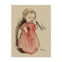 Ivar Arosenius Lillan Defiant kleines Mädchen sagt