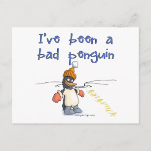 I've been a bad penguin postkarte