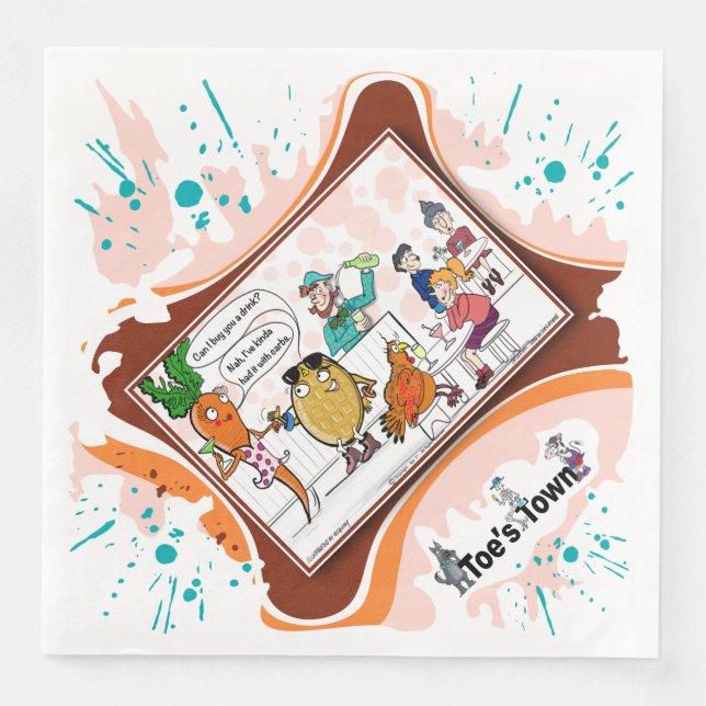 I've Had It With Carbs | Literal Wordplay Dinner Serviette (Vorderseite)