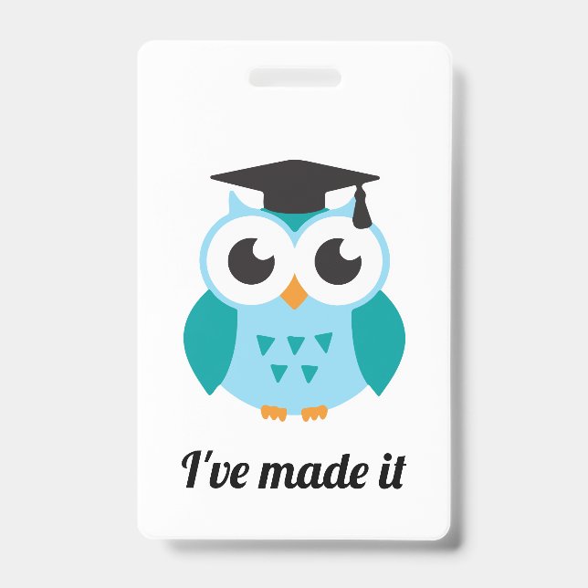 Ive made it cute wise owl ausweis (Vorderseite)