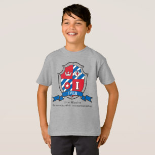 Iver Jungenname Bedeutung Ritter Wappen Monogramm T-Shirt