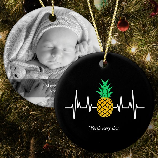 IVF Baby Ananas mit jedem Shot-Foto Keramik Ornament (Von Creator hochgeladen)