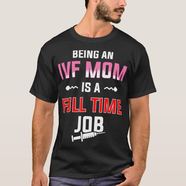 IVF Geschenkgutschrift Krieger Mama Vollzeit Trans T-Shirt (Vorderseite)