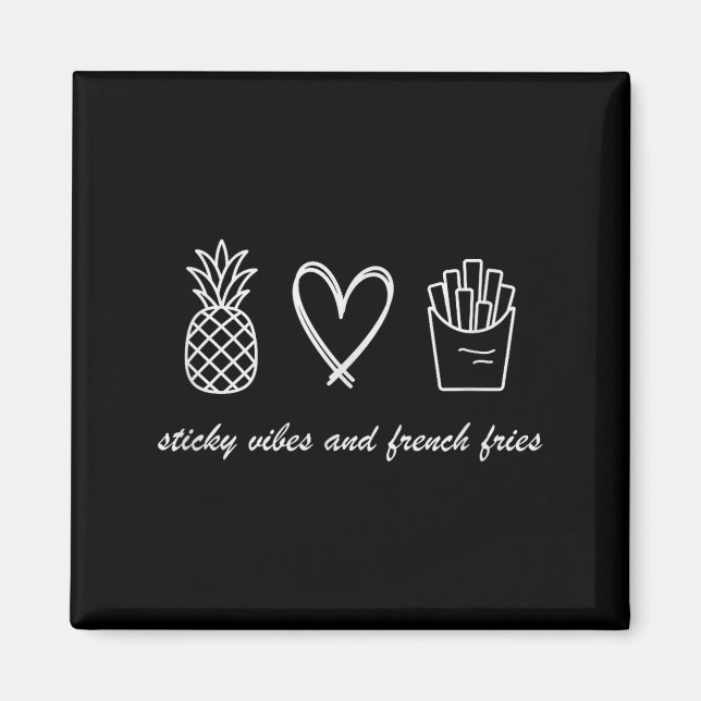 Ivf Mom Pregnancy Transfer Day Sticky Vibes &amp;  Magnet (Vorne)