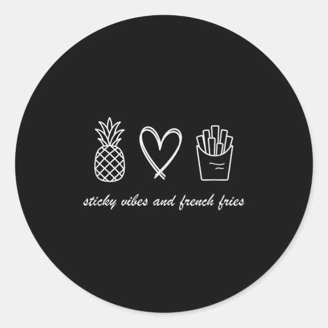Ivf Mom Pregnancy Transfer Day Sticky Vibes &amp;  Runder Aufkleber (Vorderseite)