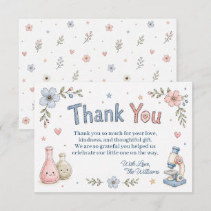 IVF Science Baby Shower Dankeskarten Dankeskarte