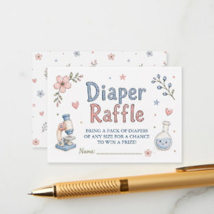 IVF Science Baby Shower Windel-Raffelkarte Begleitkarte