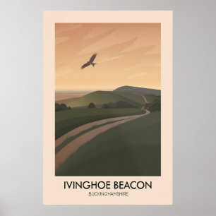 Ivinghoe Beacon Buckinghamshire Affiche de voyage
