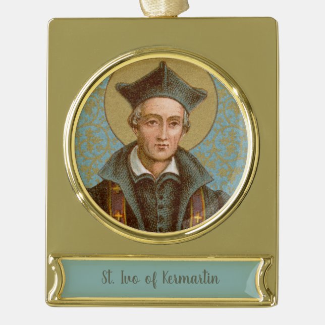 Ivo of Kermartin (BK 015) Banner-Ornament Gold (Vorderseite)