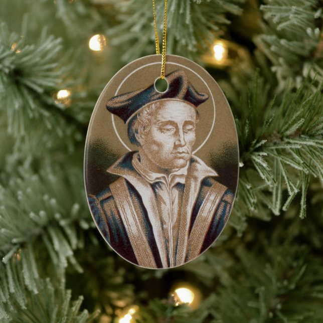 Ivo of Kermartin (M 005) Keramik Ornament (Baum)