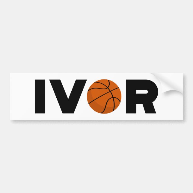 Ivor Basketball Autoaufkleber (Vorne)