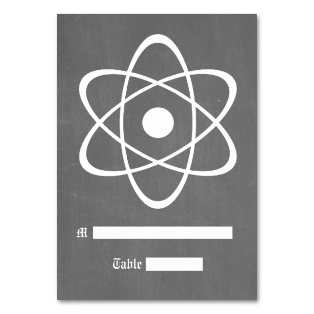 Ivorische Atomkarton-Platzkarte Tischnummer (Vorderseite)