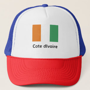 ivorische Flagge Truckerkappe
