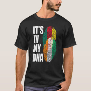 Ivorische und kamerunische DNA-Flagge-Erbe-Mischun T-Shirt