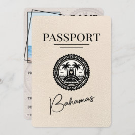 Ivory Bahamas Passport Save the Date