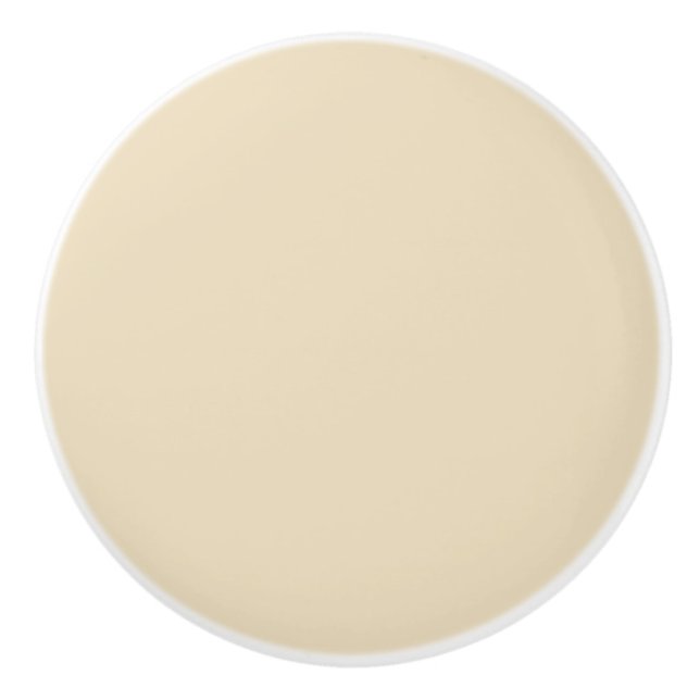 Ivory Beige Keramikknauf (Vorderseite)