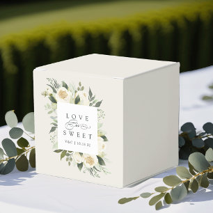Ivory Bloom Hochzeit mit Blütenblättern "Liebe i Geschenkschachtel