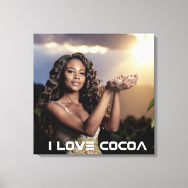 IVORY COAST - I LOVE COCOA LEINWANDDRUCK