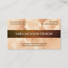 Ivory Floral Interior Design Event Planner Florist Visitenkarte