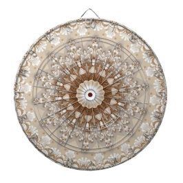 Ivory Flowers Dartboard Dartscheibe