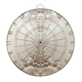 Ivory Flowers Dartboard Dartscheibe