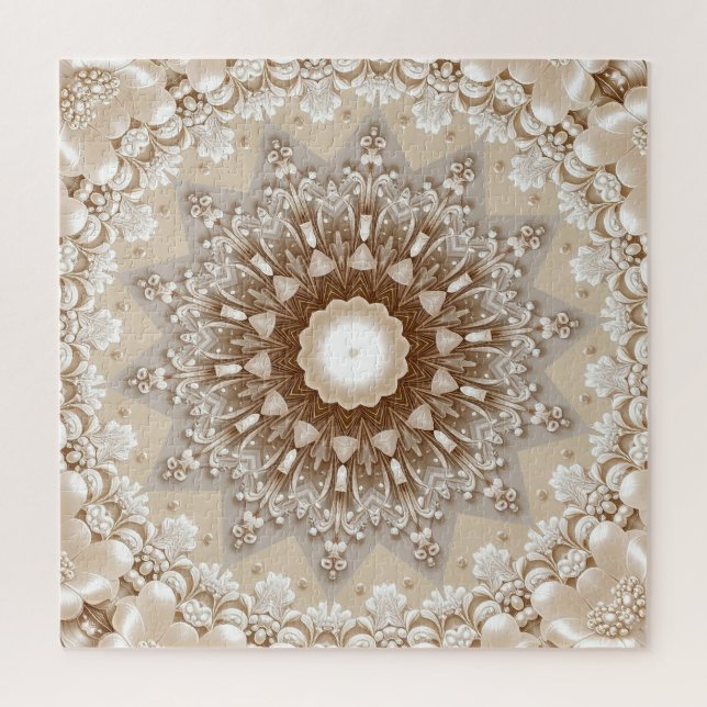 Ivory Flowers Jigsaw Puzzle (Vertikal)